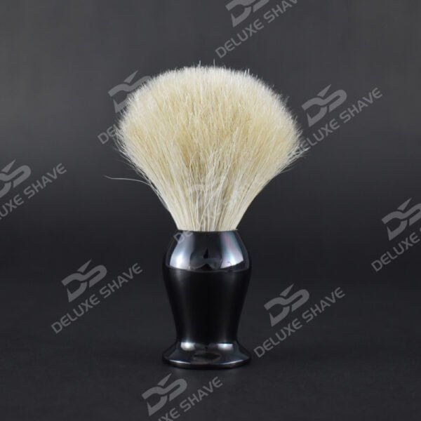 white hairs shaving brush